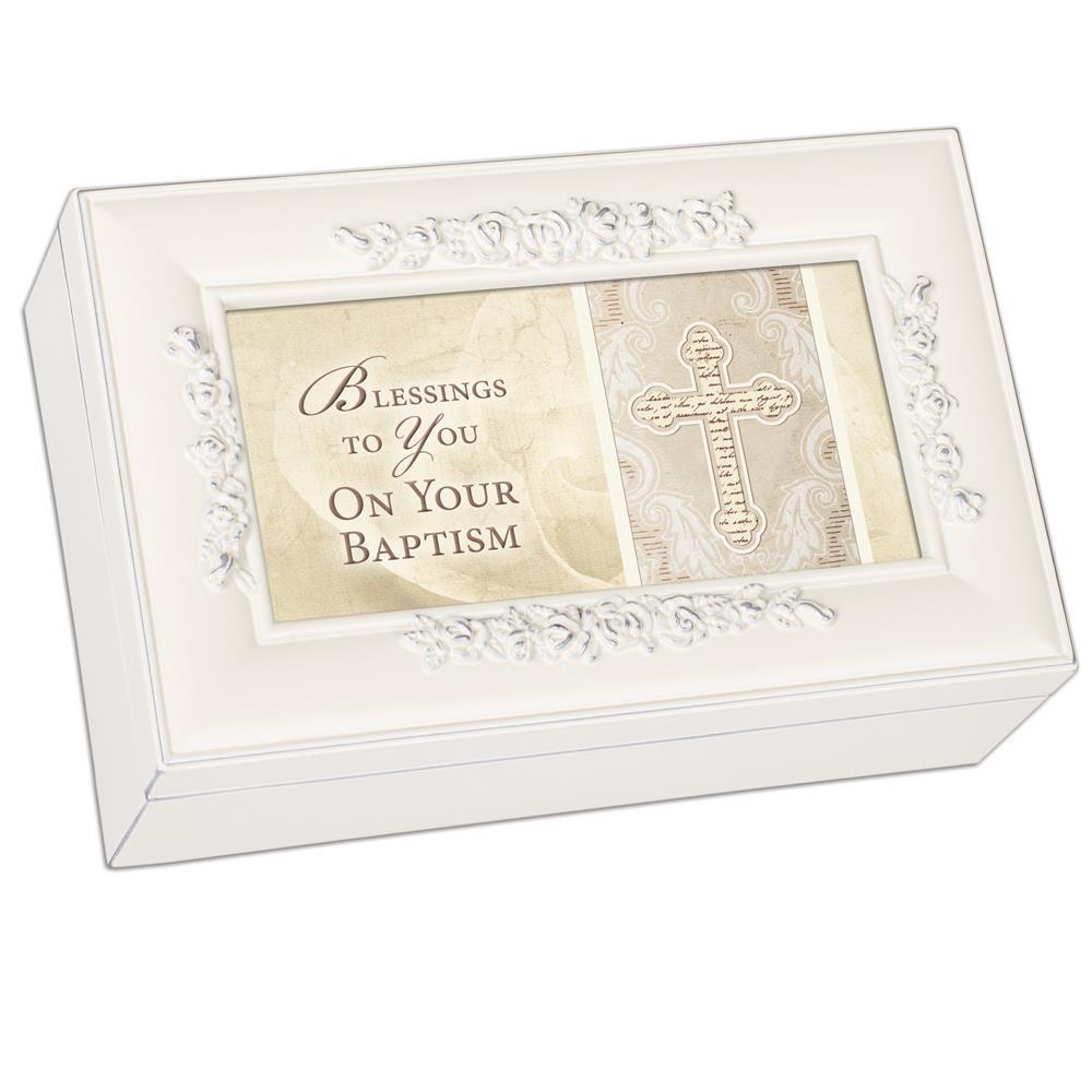 Day of Your Baptism Music Box White