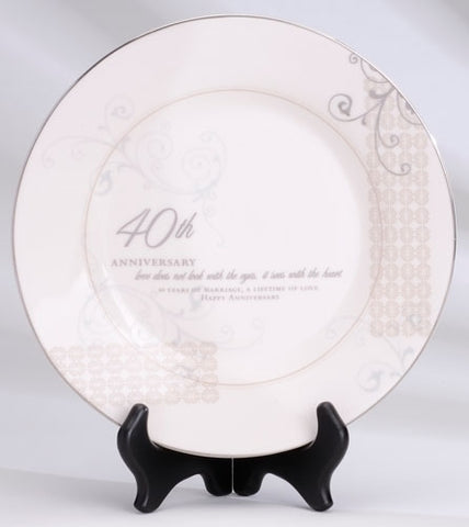 40th Anniversary Decorative Plate