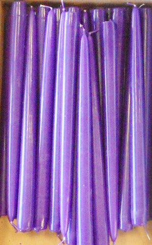 Advent Candle - Paraffin - 10'' Purple Taper