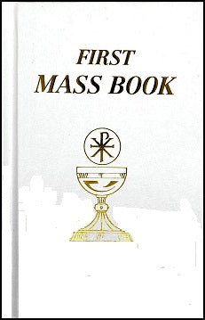 FIRST MASS BOOK White HARDCOVER Gold CHALICE/HOST