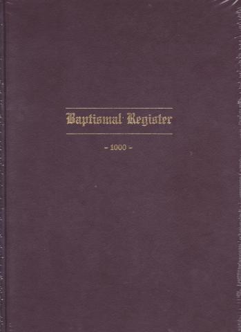Register Baptismal  (1000 Entries)