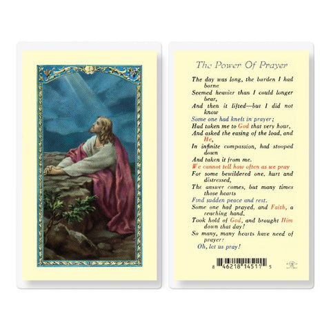 The Power of Prayer Holy Card