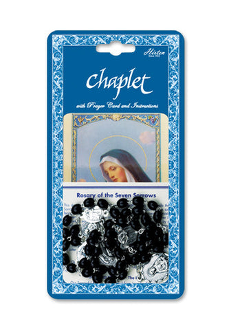 CHAPLET OUR LADY OF SEVEN SORROWS - BLACK