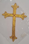 APPLIQUE CROSS - BUDDED GOLD