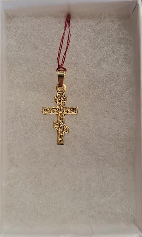 SS Gold Fancy Orthodox Cross