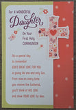 For a Wonderful Daughter on Your First Holy Communion - Card