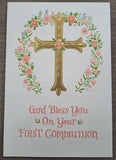 God Bless You on Your First Communion  - Card