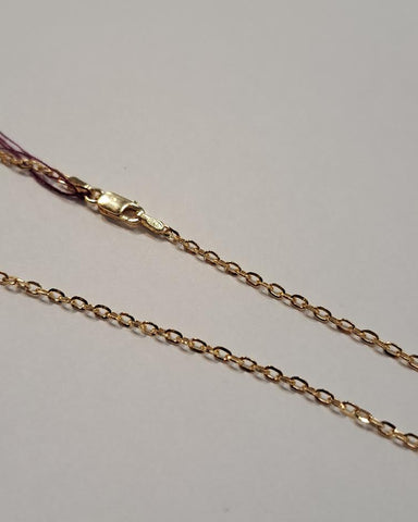 20" Gold Plated Sterling Silver Diamond Cut Cable Chain