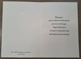 With Love, Daughter on Your First Communion - Card
