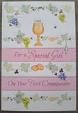 For a Special Girl On Your First Communion - Card