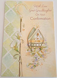 With Love Great Granddaughter On Your Confirmation - Confirmation Card