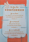 As You Are Confirmed - Confirmation Card