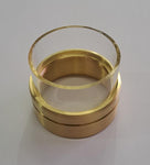 FLAME PROTECTOR 2" BRASS Satin Finish (desmarais style)