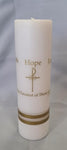 Faith Hope Love Wedding Candle