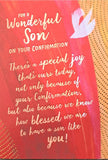 For a Wonderful Son On Your Confirmation - Confirmation Card