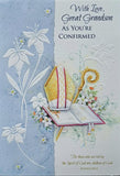 With Love Great Grandson as You're Confirmed - Confirmation Card