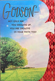 Godson Not Only are You Growing Up - Confirmation Card