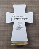 TABLETOP CROSS - FIRST COMMUNION
