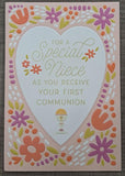 For a Special Niece As You Receive Your First Communion - Card