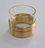 FLAME PROTECTOR 2" BRASS Satin Finish (desmarais style)