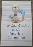 With Love, Grandson, On Your First Holy Communion - Card