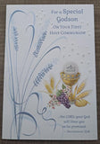 For a Special Godson On Your First Communion - Card