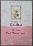 With Love, Daughter on Your First Communion - Card