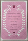 On the Day You Were Born - First Communion Card