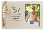 FABRIC MEMORIAL FRAME - I Thank God