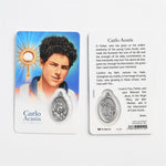 Carlo Acutis English Prayer Card & Medal