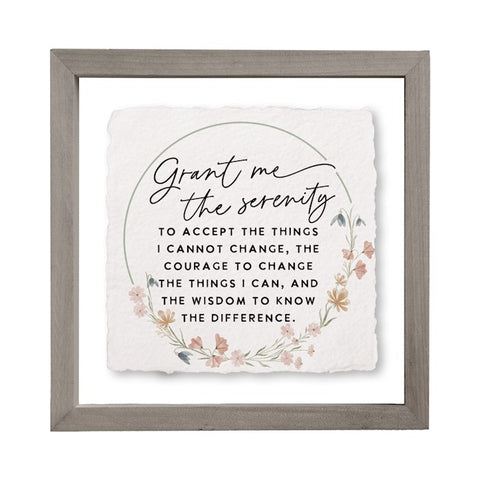 FLOATING ART SQUARE- SERENITY PRAYER