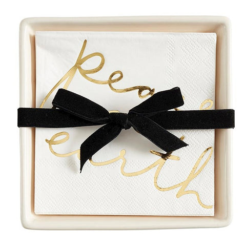 Napkin Tray-Peace On Earth with 20 Napkins