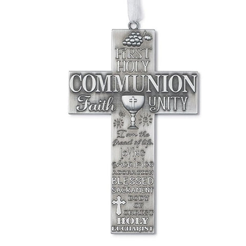 7.5"H FIRST COMMUNION WALL CROSS