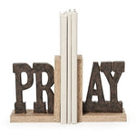 6.75"H 2 PC SET PRAY BOOKENDS