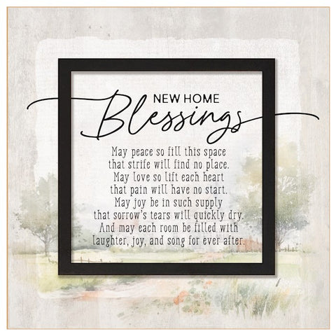 Plaque-Layered Grace-New Home Blessings (6 x 6)