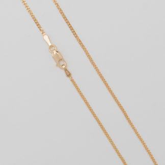 18" GOLD PLATED STERLING SILVER CURB CHAIN