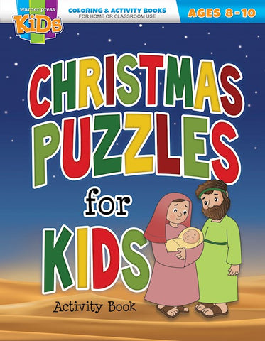 Christmas Puzzles For Kids Coloring & Activity Book (Ages 8-10)