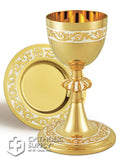 CHALICE WITH PATEN/CIBORIUM SET Gold 10 oz 250