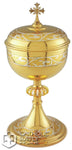 CHALICE WITH PATEN/CIBORIUM SET Gold 10 oz 250