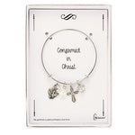 BRACELET CONFIRMATION BANGLE W DOVE