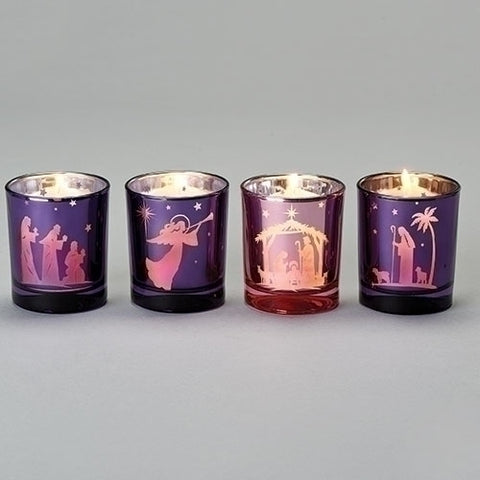 ADVENT CANDLE HOLDER SET OF 4
