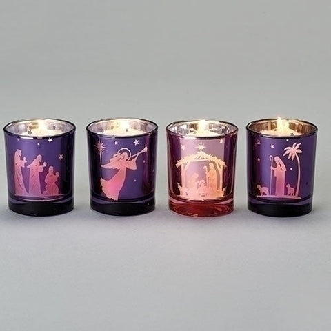 ADVENT CANDLE HOLDER SET OF 4