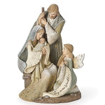 9"H HOLY FAMILY WITH ANGEL KAREN HAHN COLLECTION