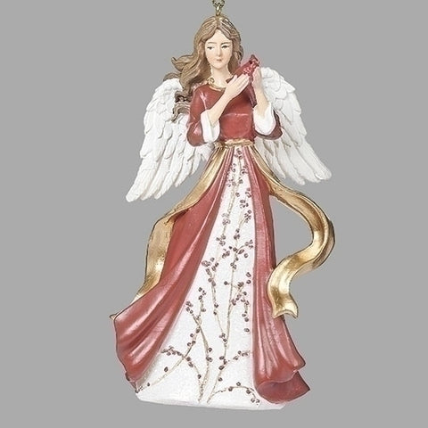 4.5"H BERRY ANGEL ORNAMENT