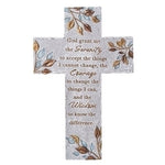 8"H SERENITY PRAYER WALL CROSS