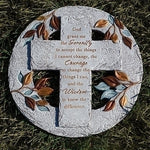 10" SERENITY PRAYER CIRCLE STEPPING STONE/WALL PLAQUE