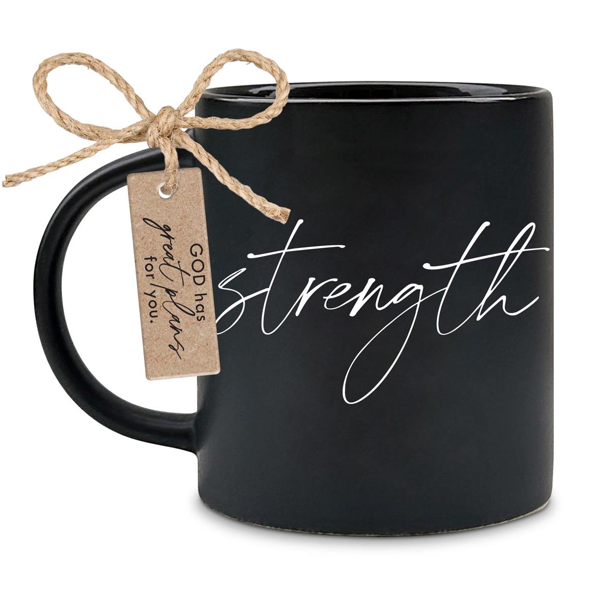 MUG- Strength Do Not Be Afraid Black 18Oz – Universal Church Supplies Inc