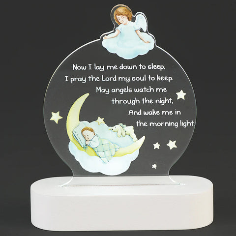 "Now I Lay Me Down to Sleep" Lighted Prayer Display