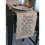 Thank You Fabric Table Runner