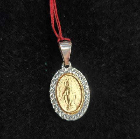 SS RH GP MIRACULOUS MEDAL  OVAL FANCY